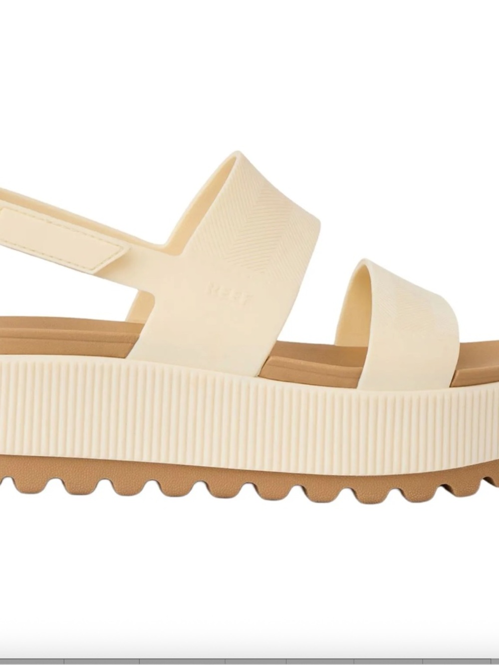 NEW Reef Water Vista Higher Platform Sandals In Cloud - 9 🌟 - Picture 3 of 8